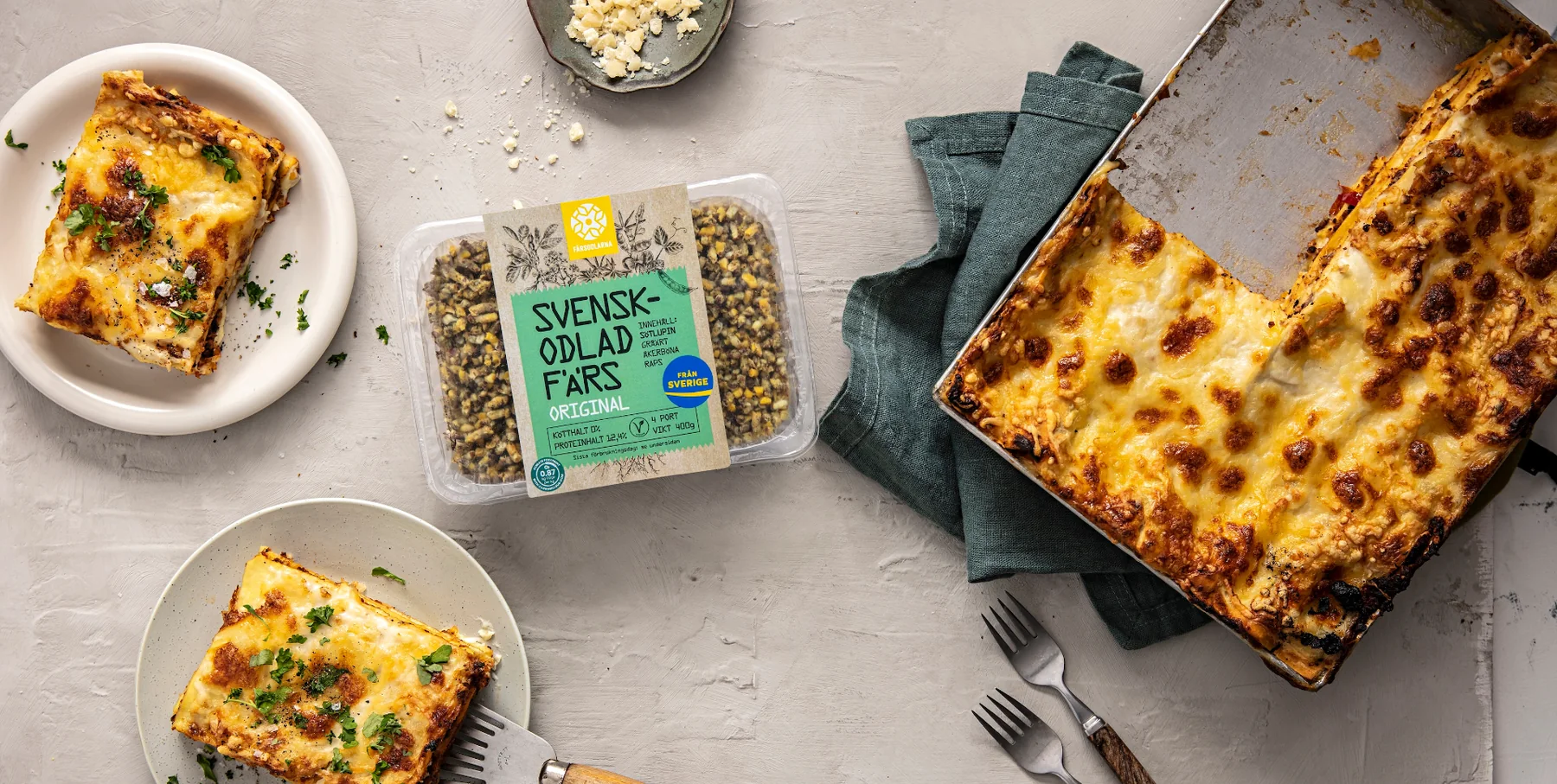 Färsodlarna lasagne med Svenskodlad färs